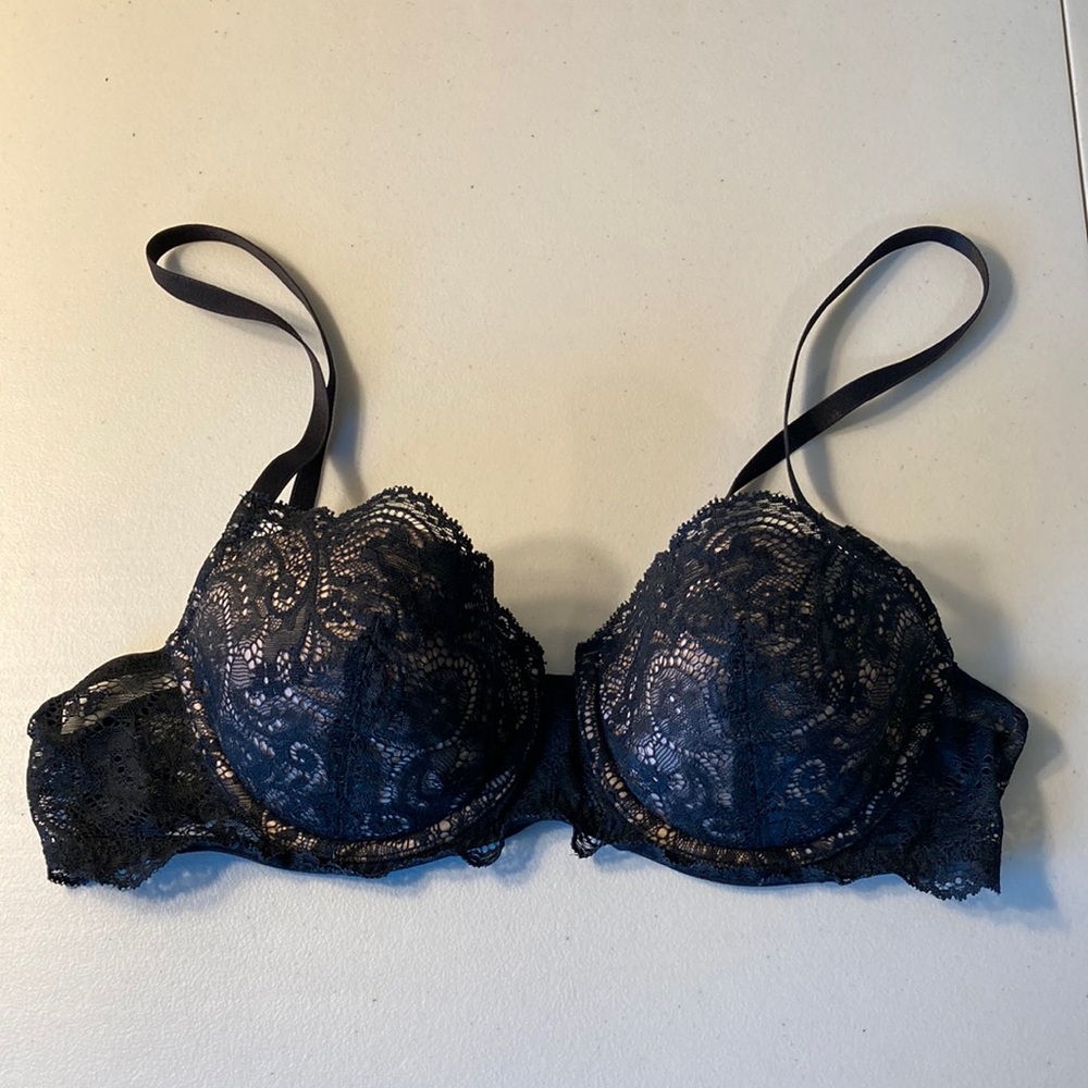 ThirdLove Black Lace Balconette Bra Size 36B